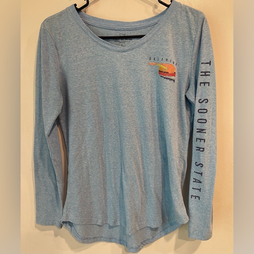 Women’s “State of Mind” brand OKLAHOMA SOONERS long sleeve tee shirt